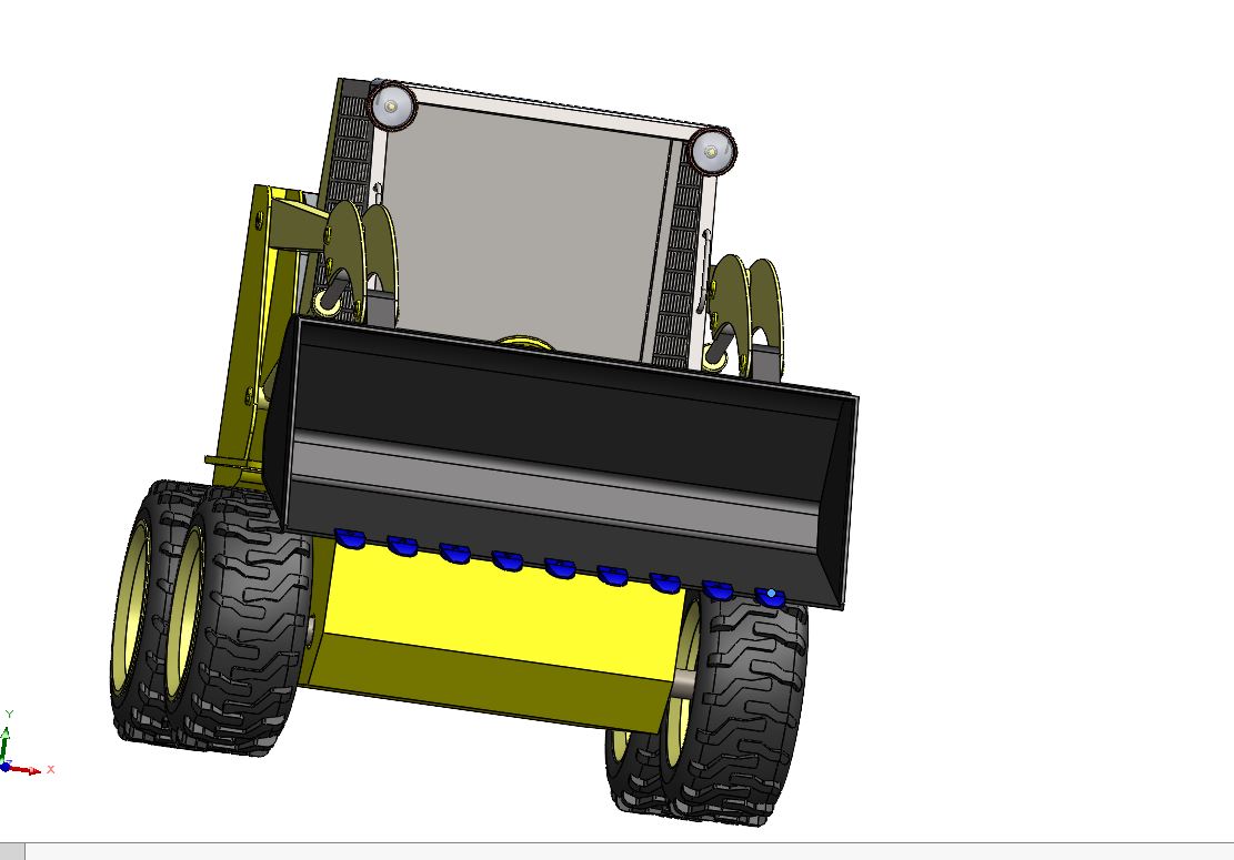 Heavy-Duty Wheel Loader Design with Hydraulics
